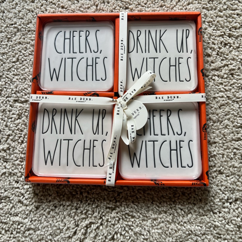 Rae Dunn Halloween Coasters
